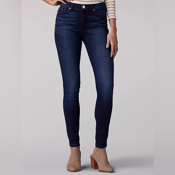 Lee Denim - NEW Slim Fit Mid Rise Skinny Leg Jeans- 10 Medium Nightingale